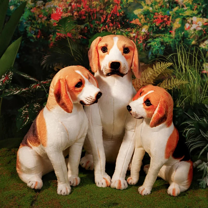 45-65cm Realistic Beagle Plush Toy - Stuffed Dog Doll, Gift, Home Decor & Pet Store Mascot