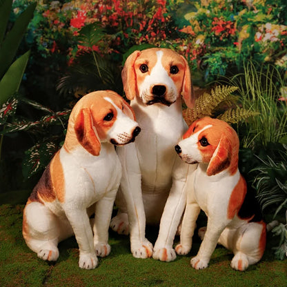 45-65cm Realistic Beagle Plush Toy - Stuffed Dog Doll, Gift, Home Decor & Pet Store Mascot