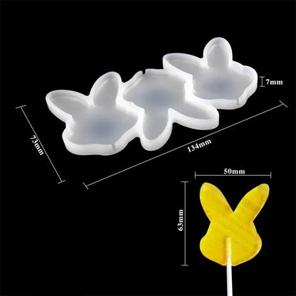 Halloween & Christmas Silicone Lollipop Mold – Pumpkin, Ghost & Elk Shape Candy, Chocolate, Cheese & Cake Decorating Tool