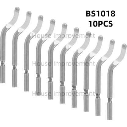 11-Piece Deburring Tool Set - High-Speed Steel Swivel Blades for Metal, Plastic, PVC, Copper, Aluminum & Resin
