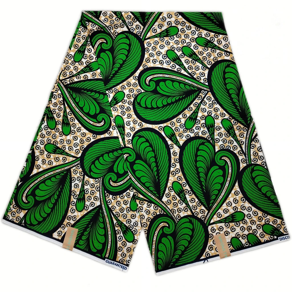 100% Cotton African Ankara Wax Fabric - Soft Real Wax Print for Dresses