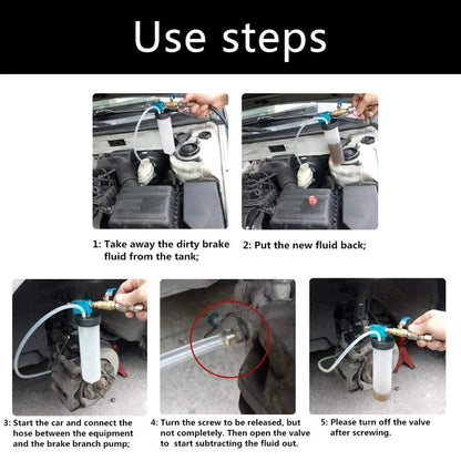 Professional Car Brake Fluid Oil Change Extractor - Syringe Pump, Fuel Dispenser, Vacuum Bleeder & Transfer Tools