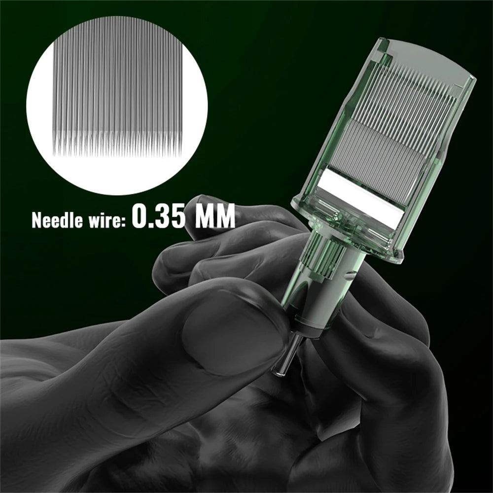 10PCS Large Cartridge Tattoo Needles – Professional Big Tip Tattoo Equipment for Precision Tattooing Tool Set