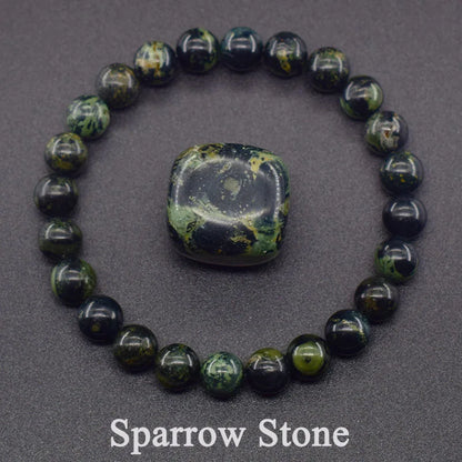 Natural 5A Lapis Lazuli Stone Bracelet - Elastic Healing Bead Jewelry Gift for Men & Women