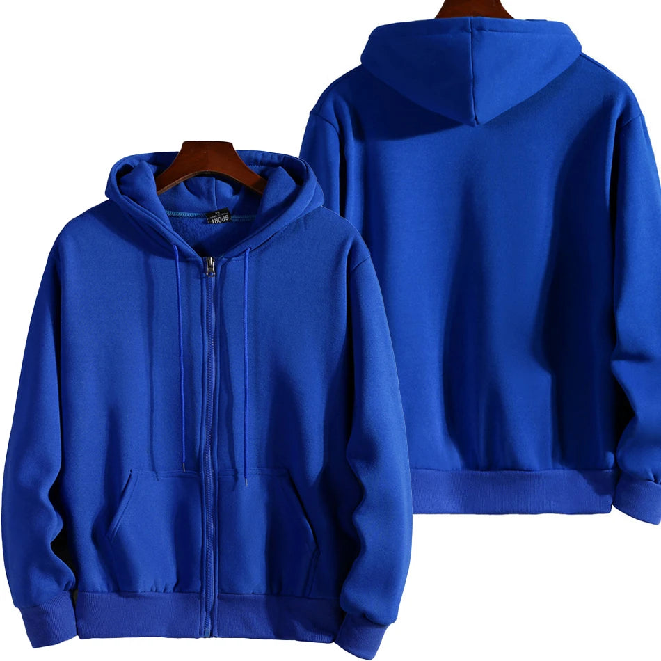 Fashion Zipper Hoodies for Women & Men - Long Sleeve Casual Sweatshirt for Autumn & Winter Sportswear