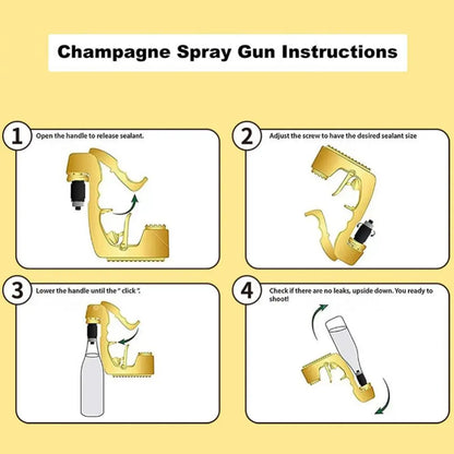 Champagne Beer Dispenser and Spray Gun - Multifunctional Bottle Ejector and Wine Stopper, Ideal for Parties and Celebrations