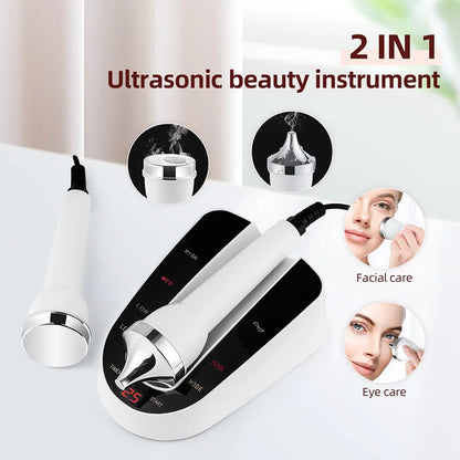 Ultrasound Skin Care Beauty Machine – High-Frequency Facial and Eye Massager for Face Lifting, Deep Cleansing, and SPA Treatment