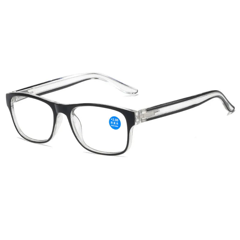 Fashion Reading Glasses for Men & Women – Plastic Presbyopia Eyewear with Anti-Blue Light & UV400 Protection