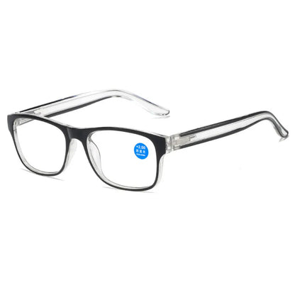Fashion Reading Glasses for Men & Women – Plastic Presbyopia Eyewear with Anti-Blue Light & UV400 Protection