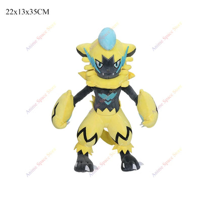 Pokémon Shiny Zeraora Plush Toy – Soft Stuffed Anime Doll, Cute Zeraora Collectible Ornament for Boys, Christmas Gift