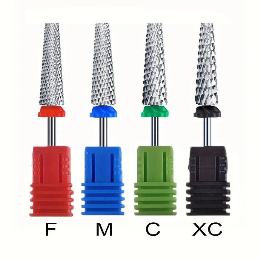 5-in-1 Extra Long 24mm Tungsten Carbide Nail Drill Bits – Safe & Efficient Gel Polish Acrylic Removal Tool