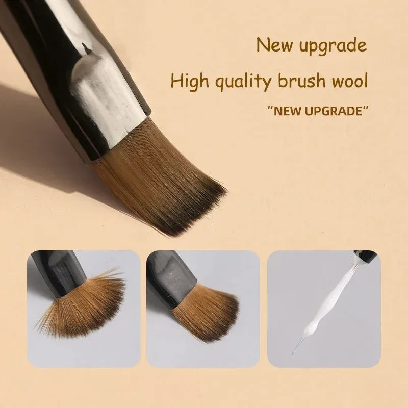 9PCS UV Gel Nail Brush Set – Liner DIY Painting Pen, Acrylic Drawing Brush for Nail Art Design & Tip Display Tools