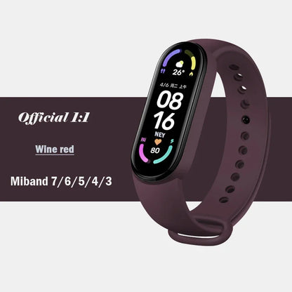Silicone Strap for Xiaomi Mi Band 3-7 NFC – Sport Replacement Wristband Bracelet