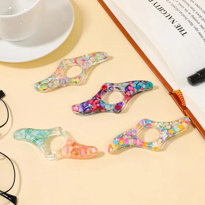 Handmade Resin Thumb Page Holders - Acrylic Reading Accessories for Book Lovers