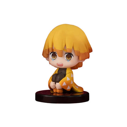 5-Style Q Version Demon Slayer Sitting Ghost Dolls – Tanjiro, Nidouzi, Inosuke & Zenitsu Action Figures