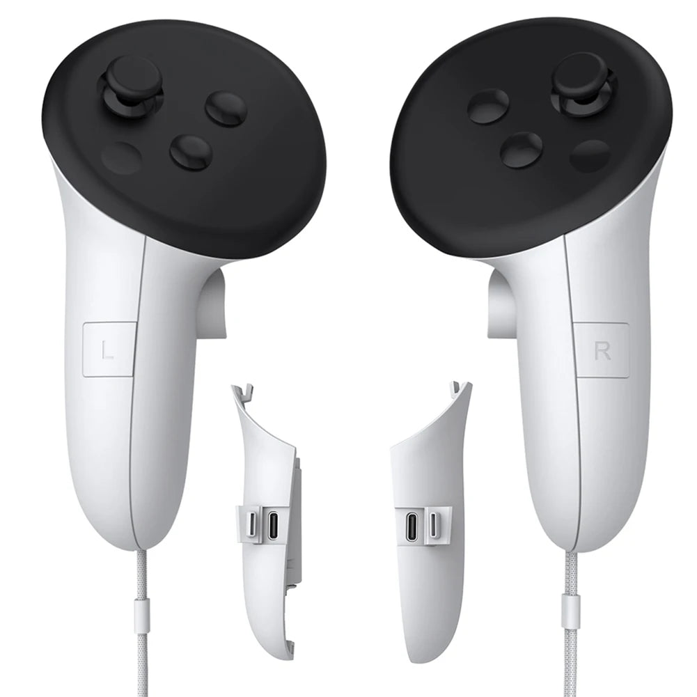 TY-5807 VR Controller Battery Pack – Rechargeable Right & Left Battery Covers for Meta Quest 3S/3 VR Controllers