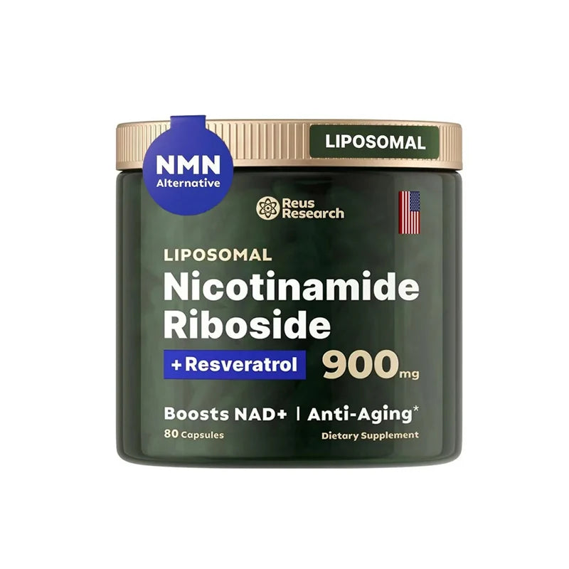 NAD+ Anti-Aging Supplement – Energy, Focus with Nicotinamide Riboside & Resveratrol