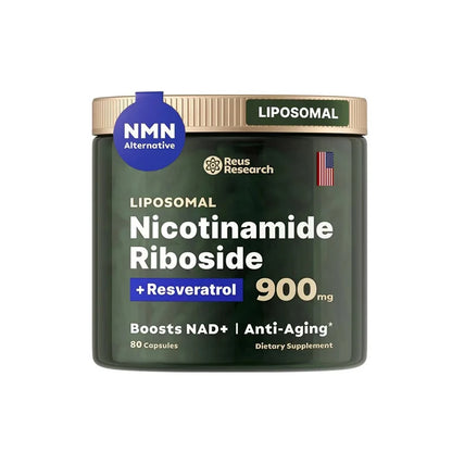 NAD+ Anti-Aging Supplement – Energy, Focus with Nicotinamide Riboside & Resveratrol