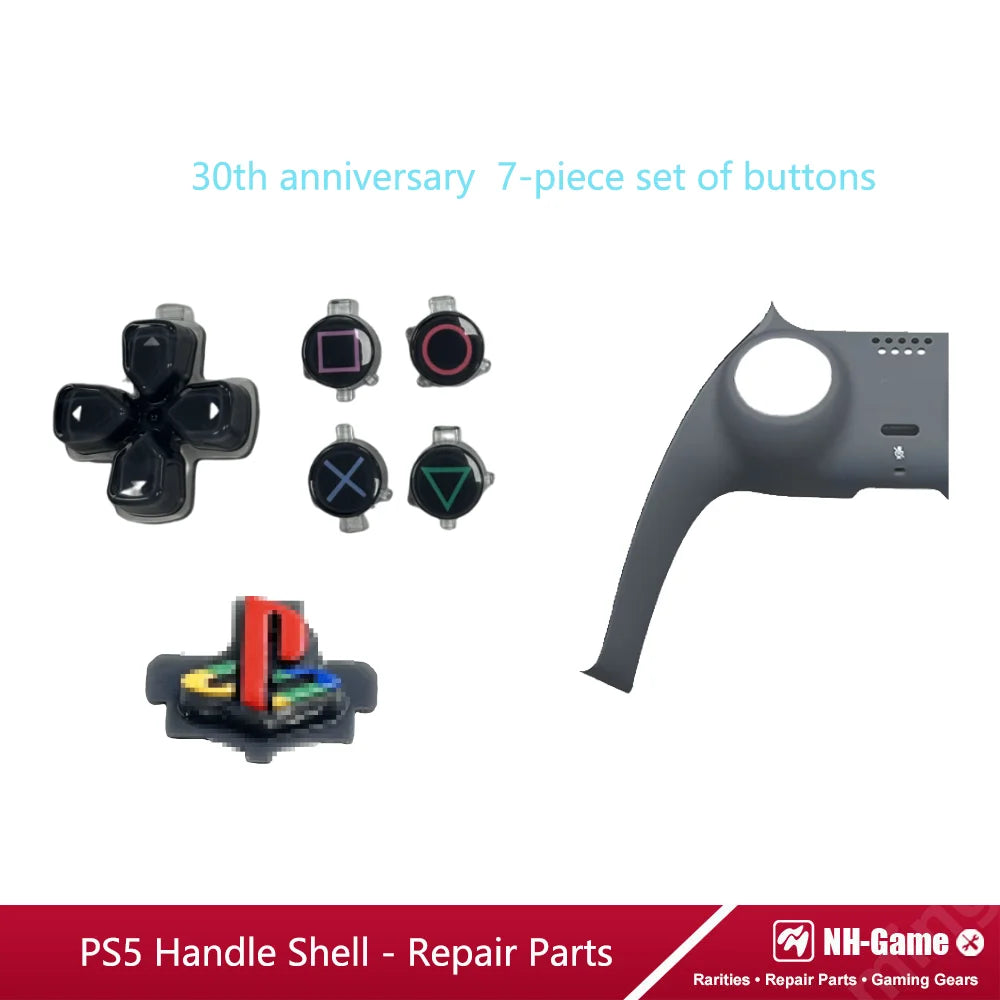 PS5 Limited 30th Anniversary Robot Controller Shell – Trigger Buttons (BDM-010/020/030/040/050) for L1, L2, R1, R2