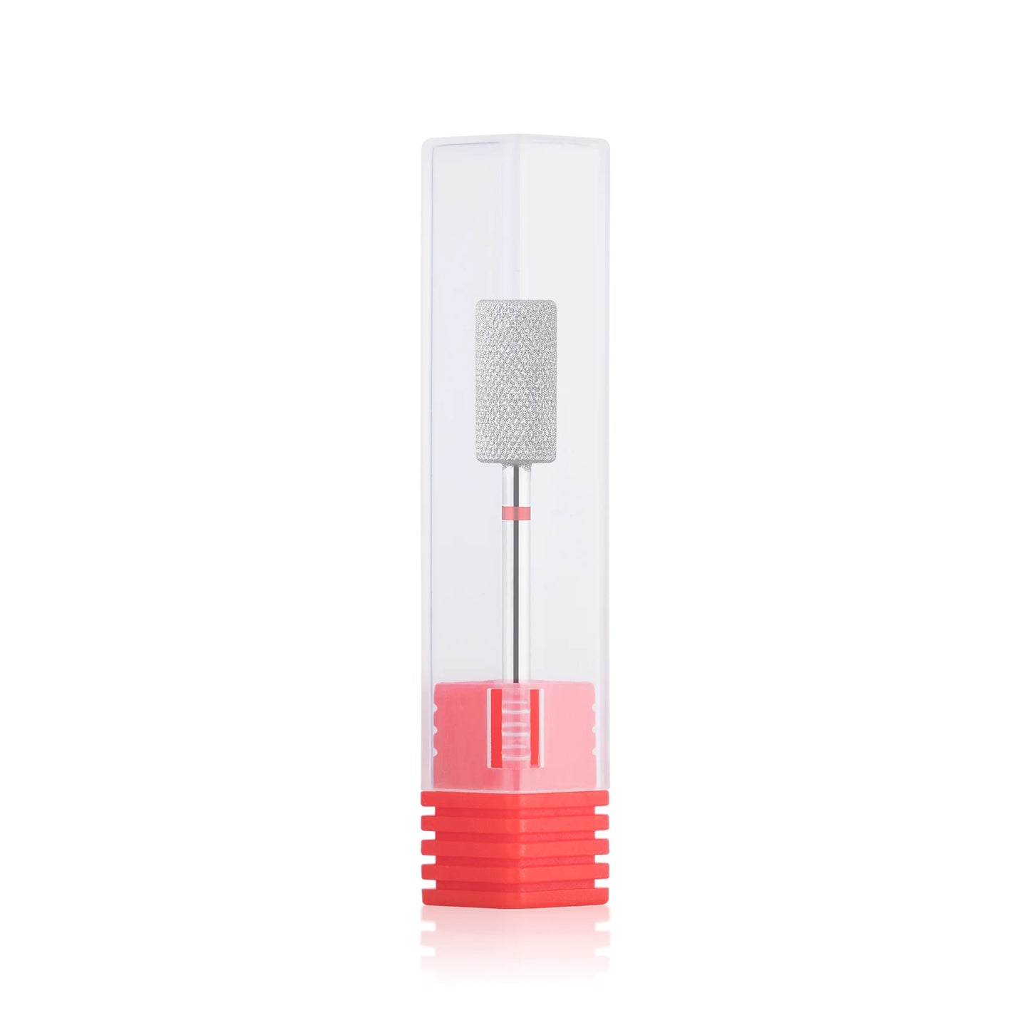 BNG Diamond Nail Sanding Drill Bits - Cross Teeth Barrel Rotary Cuticle Clean Burr, 3/32" Manicure Bit for Nail Accessories