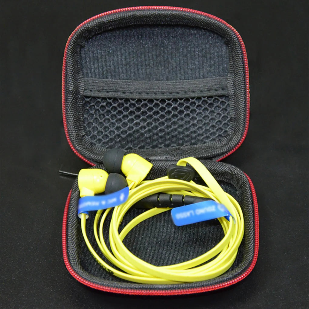KZ Earphone Case – Portable EVA Zipper Headset Storage Box with Logo, Square Compression Organizer for Headphones