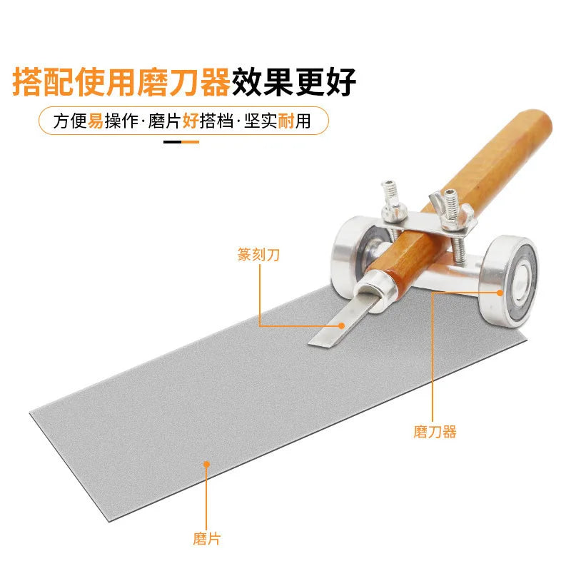 1000 Grit Diamond Plate Sharpening Stone – Large Whetstone for Professional Knife & Blade Sharpening, Apex Edge Tool