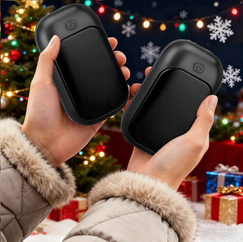 Magnetic Rechargeable Hand Warmers 2-Pack - Portable Handheld Pocket Heaters for Winter & Outdoor Use