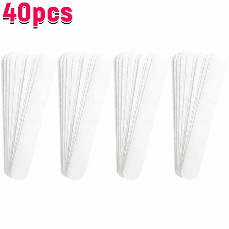 40PCS Hat Sweat Absorber Stickers – Summer Cap Liner Bands, Adhesive Sweatband Strips for Visor Hats Size Reduction