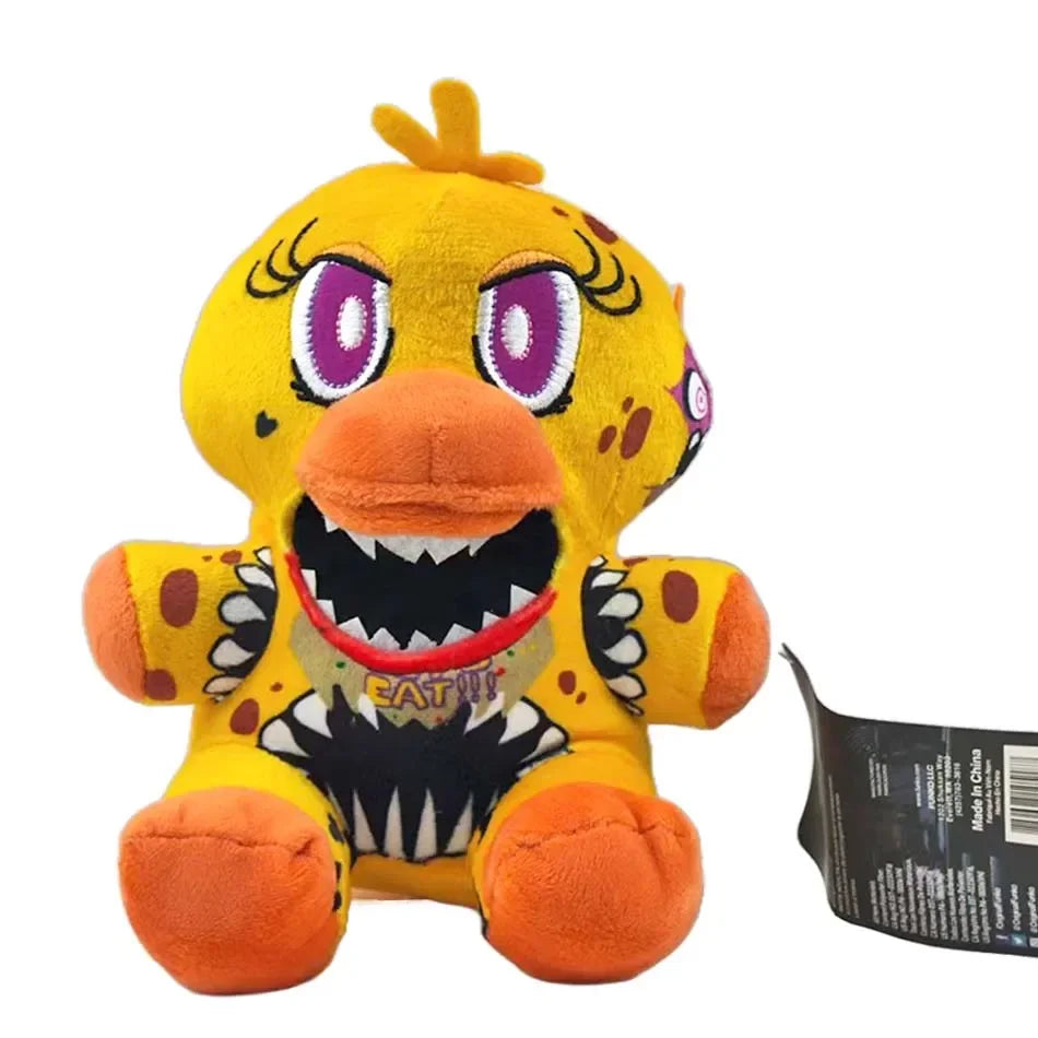 FNAF Plush Toy Collection - Cute Freddy Bonnie Foxy Cartoon Stuffed Dolls for Kids & Fans Gift