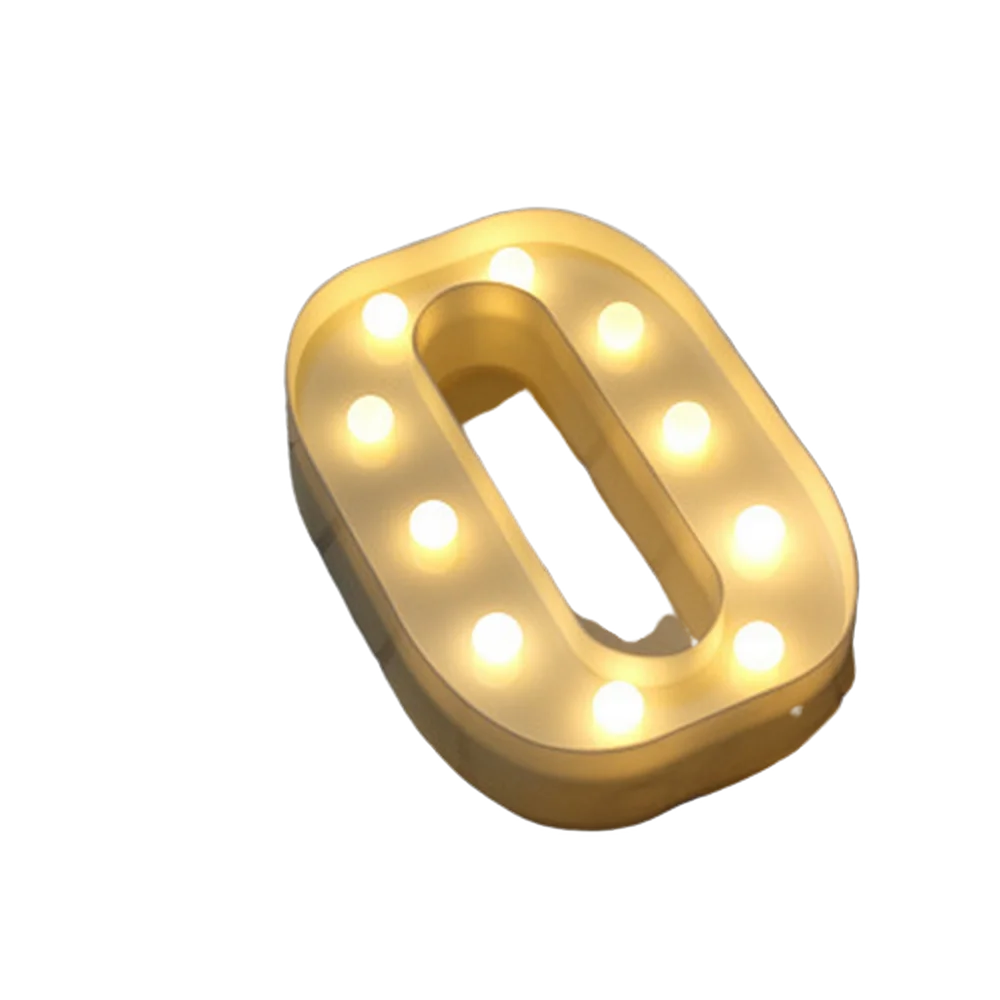 LED Number & Letter Night Light - Luminous A-Z Alphabet & 0-9 Lamp for Party and Wedding Decor