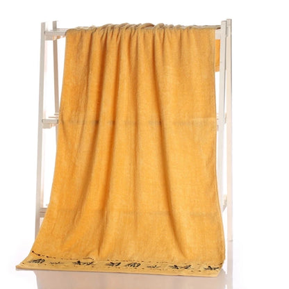 Bamboo Fiber Bath Towels - 1/4/6PCS Thick Absorbent Face & Bathroom Towel Set