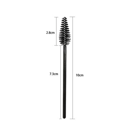 25pcs Eyelash Extension Brush Set - Mascara Wands, Micro Applicators & Spoolie Makeup Tools