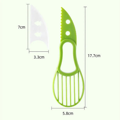 Multifunctional Avocado Cutter Corer | Butter Fruit Slicer Peeler | Pulp Separator Plastic Knife | Kitchen Tools Gadgets Accessories