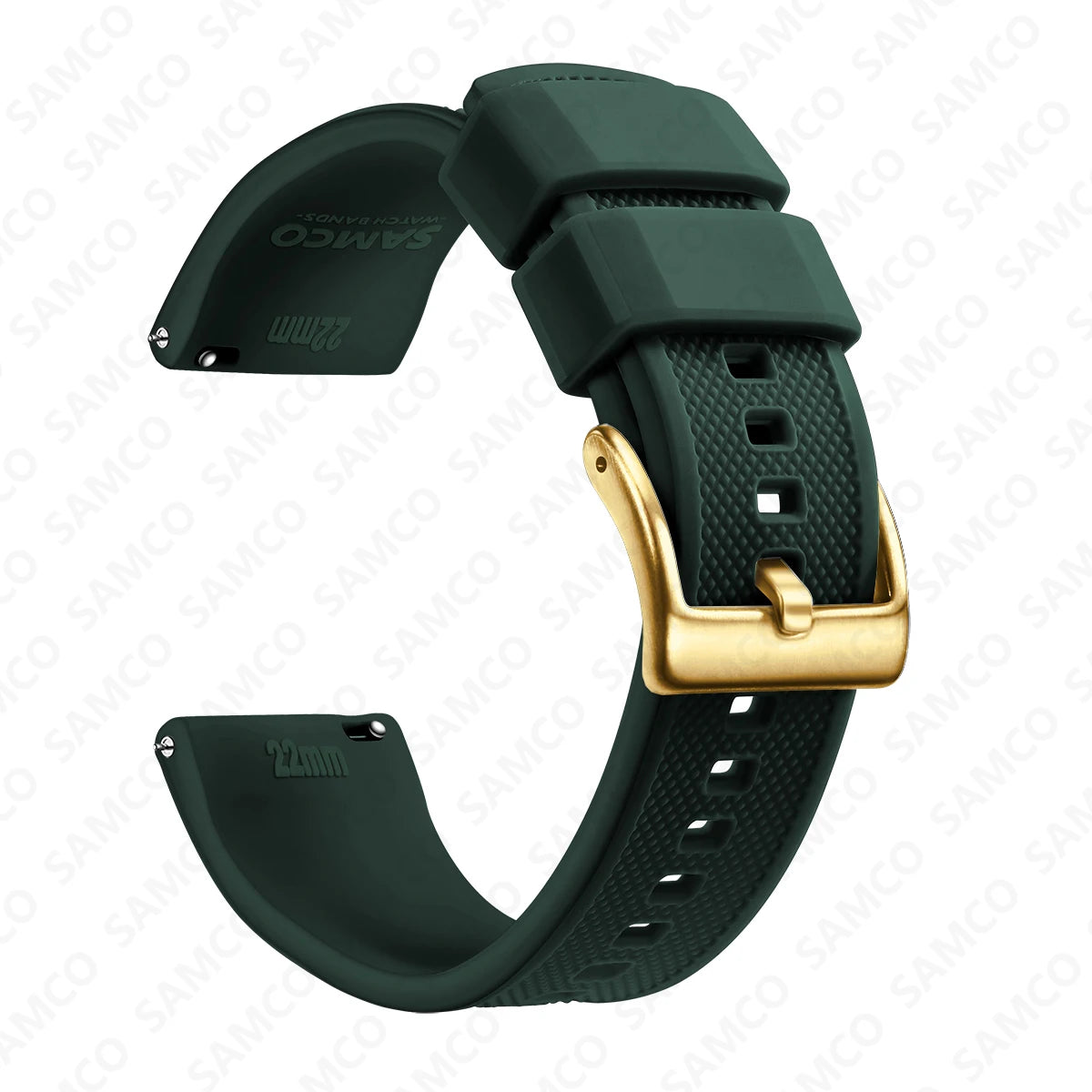 Premium Silicone Watch Band - Quick Release Rubber Replacement Strap for 18mm 20mm 22mm Watches