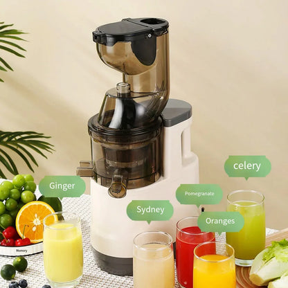 Houselin 7" Masticating Juicer — Cold Press Electric Juicer for Whole Fruits & Vegetables, High Yield