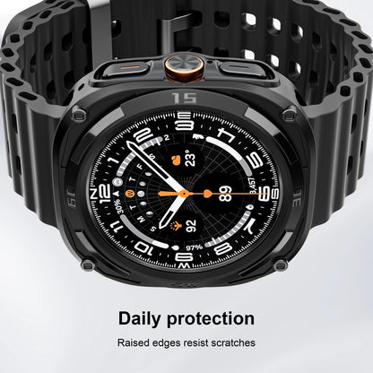 Samsung Galaxy Watch Ultra 47mm Screen Protector - Hard PC Frame Protective Bumper Case & Cover Accessories