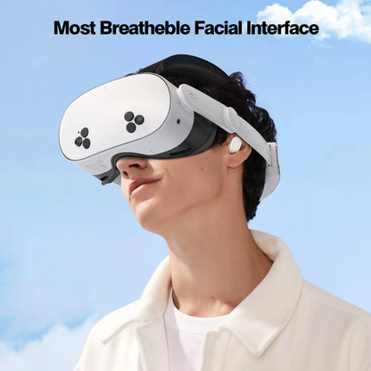 3-in-1 PU Leather Face Mask Cover for Meta Quest 3S — Upgraded Facial Interface Replacement Pad
