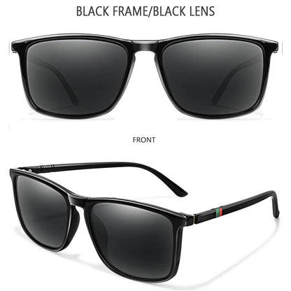Luxury Square Vintage Polarized Sunglasses for Men & Women – UV400 Cycling, Driving, Fishing Eyewear