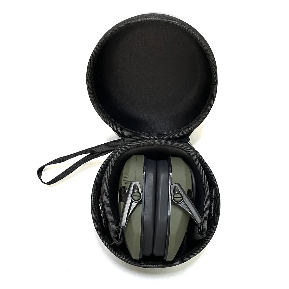 Earmuffs Active Noise-Reduction Headphones — Electronic Hearing Protection for Shooting & Hunting with Carry Case