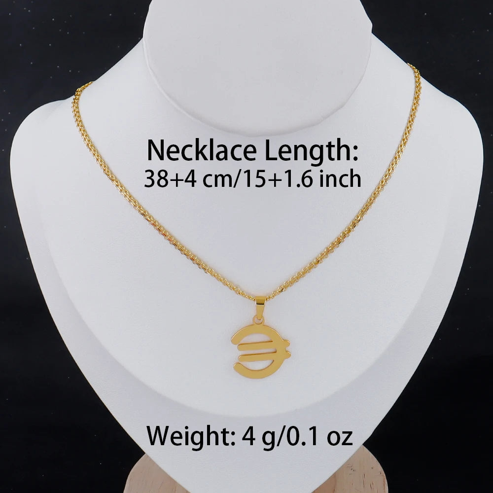 Luxury Gold Stainless Steel Letter Necklace – Minimalist Women’s Jewelry for Daily Wear & Gift
