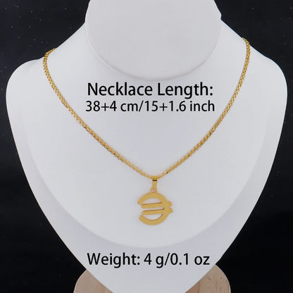 Luxury Gold Stainless Steel Letter Necklace – Minimalist Women’s Jewelry for Daily Wear & Gift