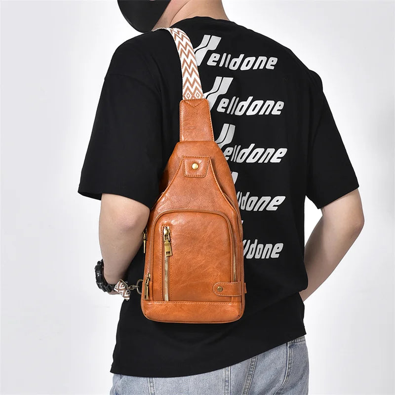 Waterproof Summer Crossbody Chest Bag for Couples – Unisex Small & Breathable Backpack