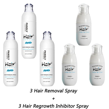 100ML Hair Removal Spray - Painless Hair Reduction Treatment for Smooth Skin and Hair Growth Inhibition