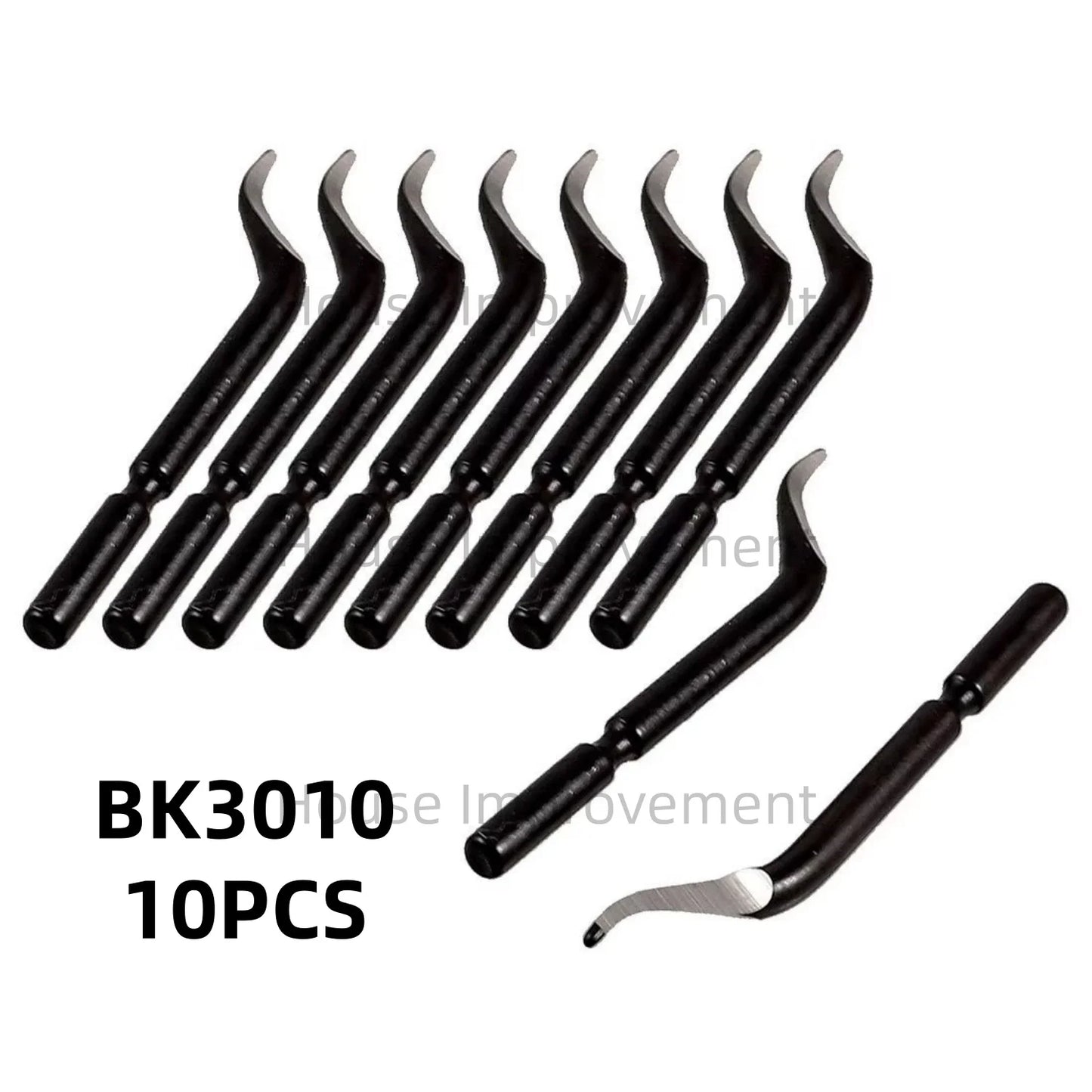11-Piece Deburring Tool Set - High-Speed Steel Swivel Blades for Metal, Plastic, PVC, Copper, Aluminum & Resin