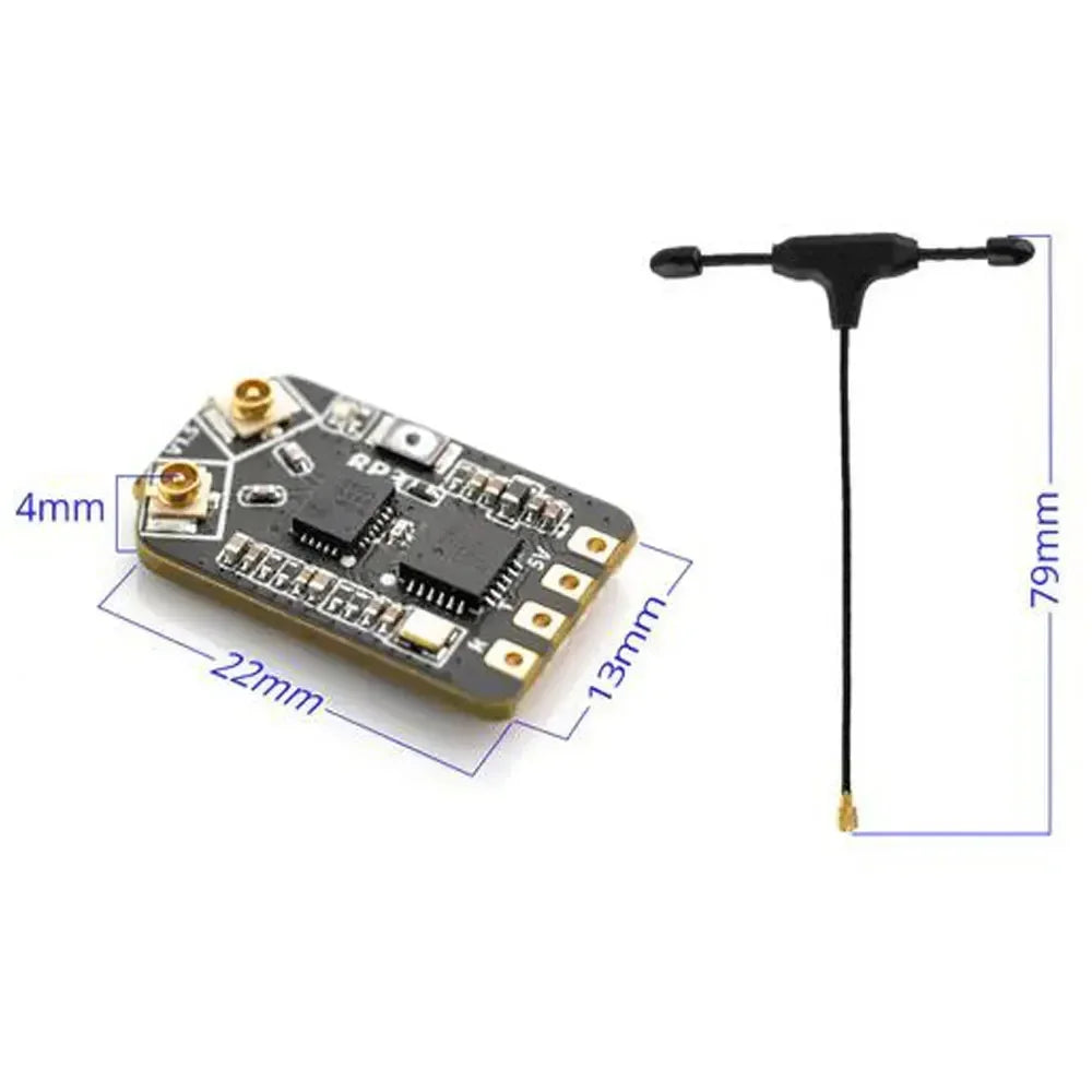 RadioMaster RP1/RP2/RP3 2.4GHz ELRS Nano Receiver — Compatible with TX16S, TX12, ZORRO RC Transmitters