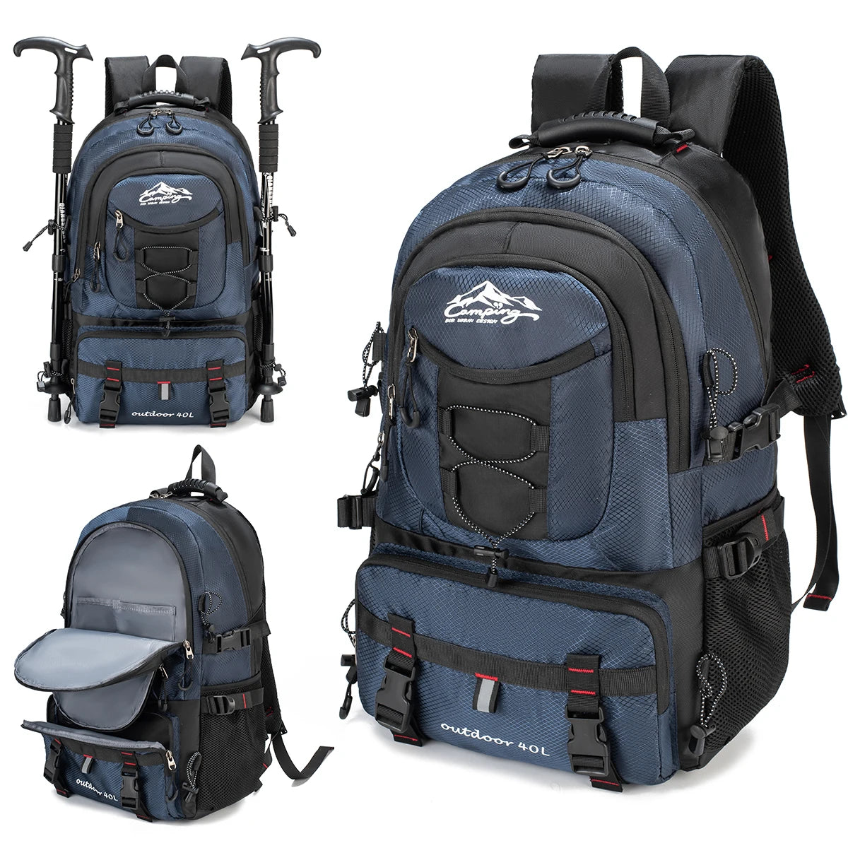 Large-Capacity Men’s Hiking Backpack – Travel & Outdoor European-Style Fashion Luggage Bag