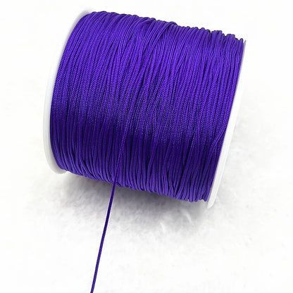 Nylon Macrame Cord Thread (0.4–1.5mm) – Braided DIY Bracelet, Beading & Tassel String