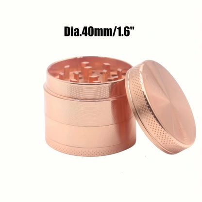 40mm 4-Layer Metal Herb Grinder – Spice & Tobacco Crusher Shredder for Smoking Accessories
