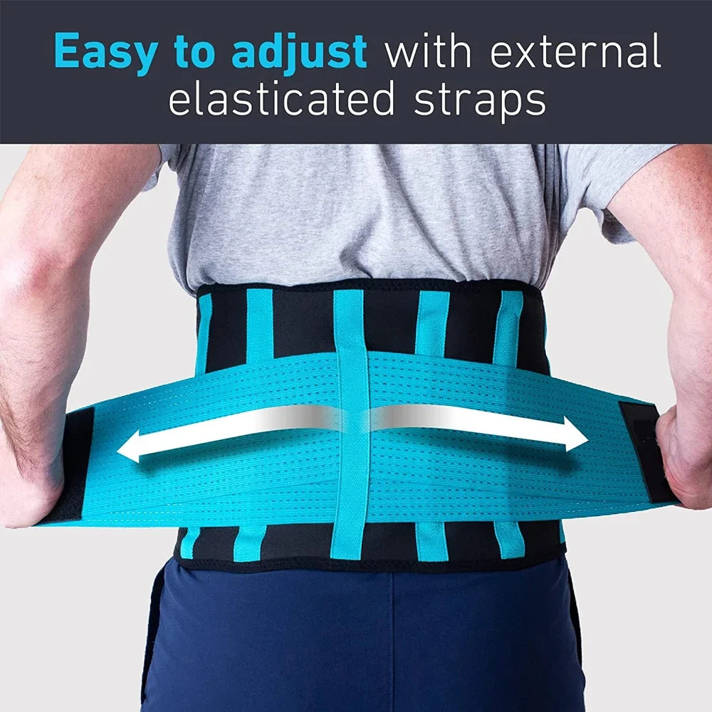 Back Brace for Pain Relief – Breathable Lumbar Support Belt for Lower Back, Herniated Disc, Men & Women