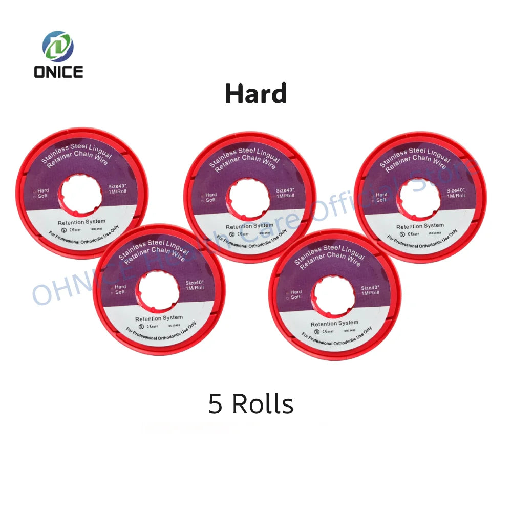 Orthodontic Retainer Chain Wire - 1m Stainless Steel Spool for Post-Braces Dental Retention